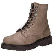 Lace Up Boot W Zip Suede 